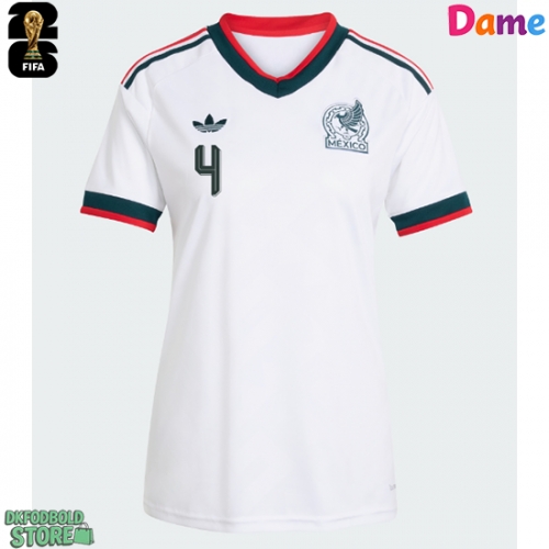 Mexico Edson Alvarez #4 Replika Udebanetrøje Dame VM 2026 Kortærmet